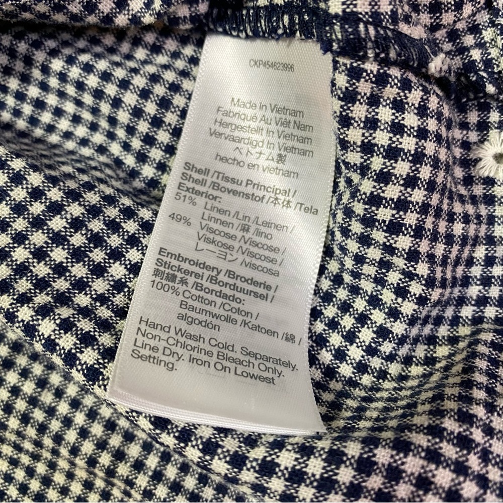 Madewell Black and White Gingham Blouse - Picture 8 of 13
